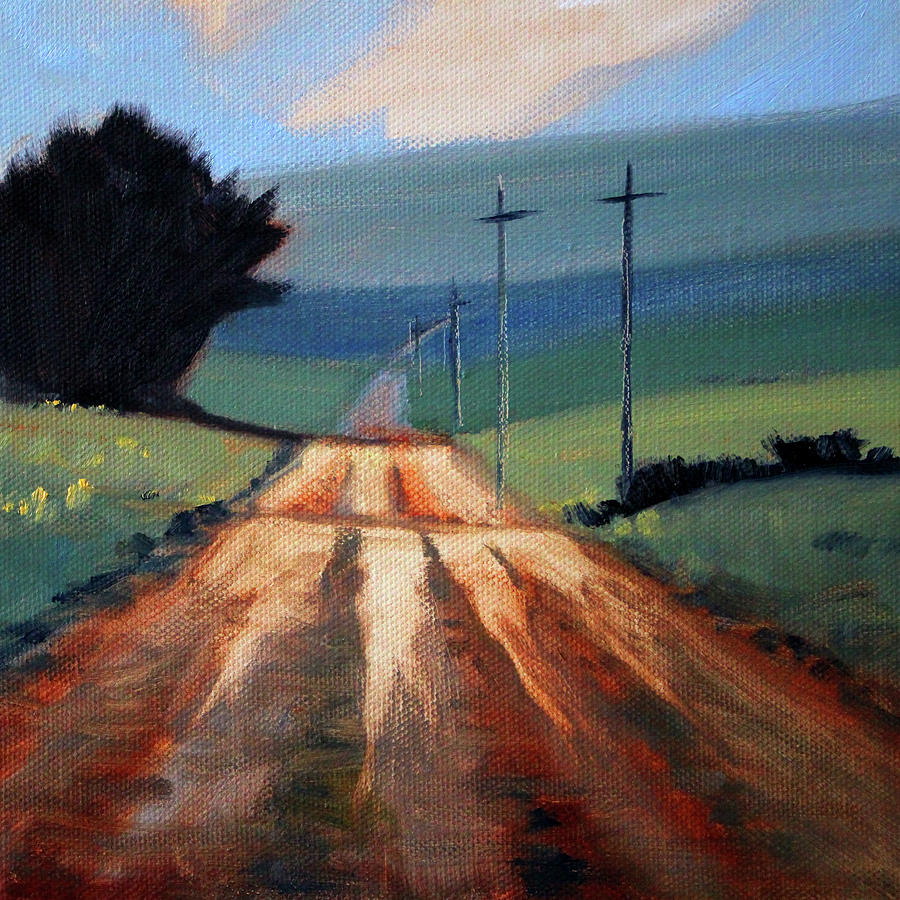 Into the Palouse Painting by Nancy Merkle