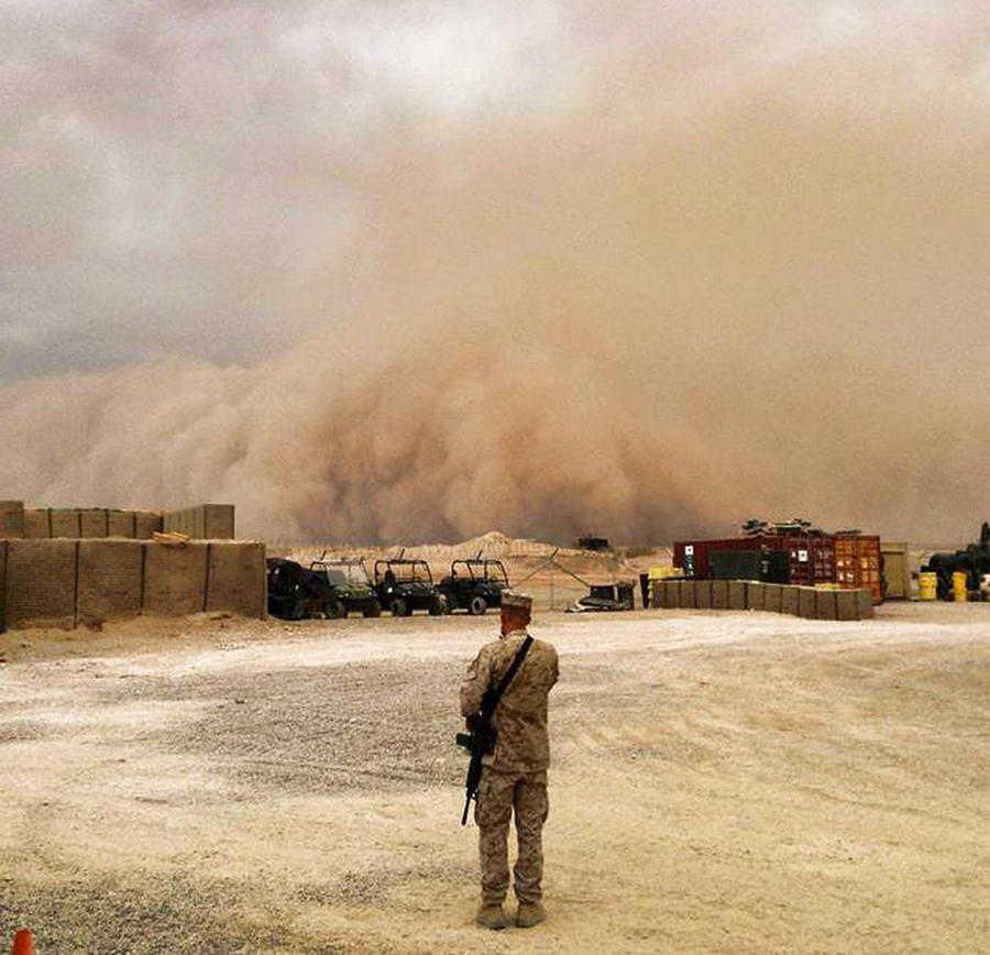 Sandstorm Photograph - Into The Sandbox by William Hall Sandstorm Photograph - Into The Sandbox by William Hall
