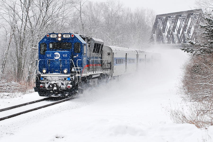 Transportation Photograph - Into the Snow by Kurt Von Dietsch