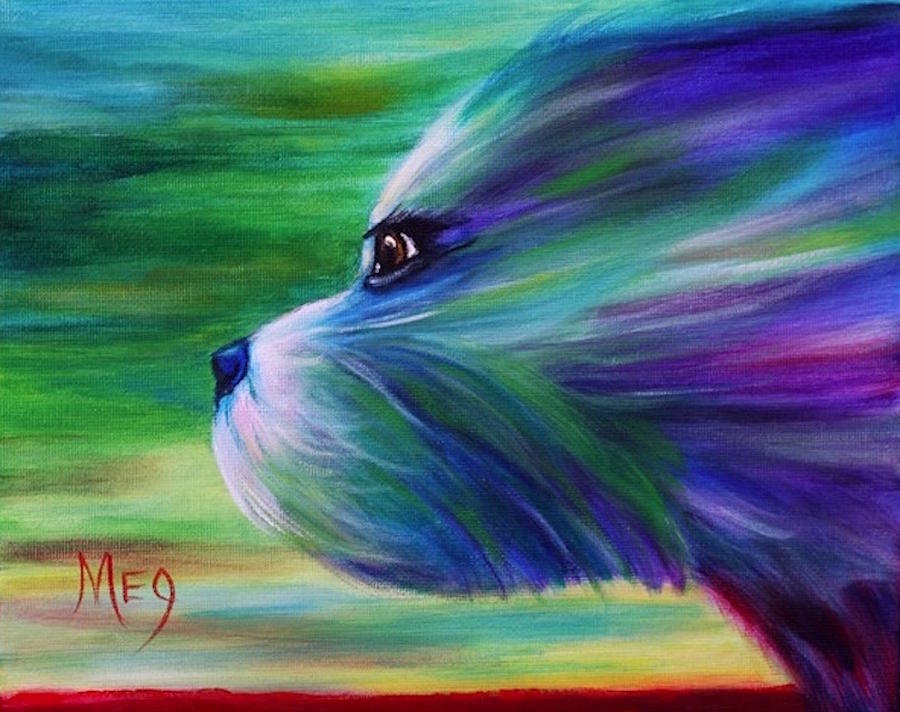 Into The Wind Painting by Meg Keeling