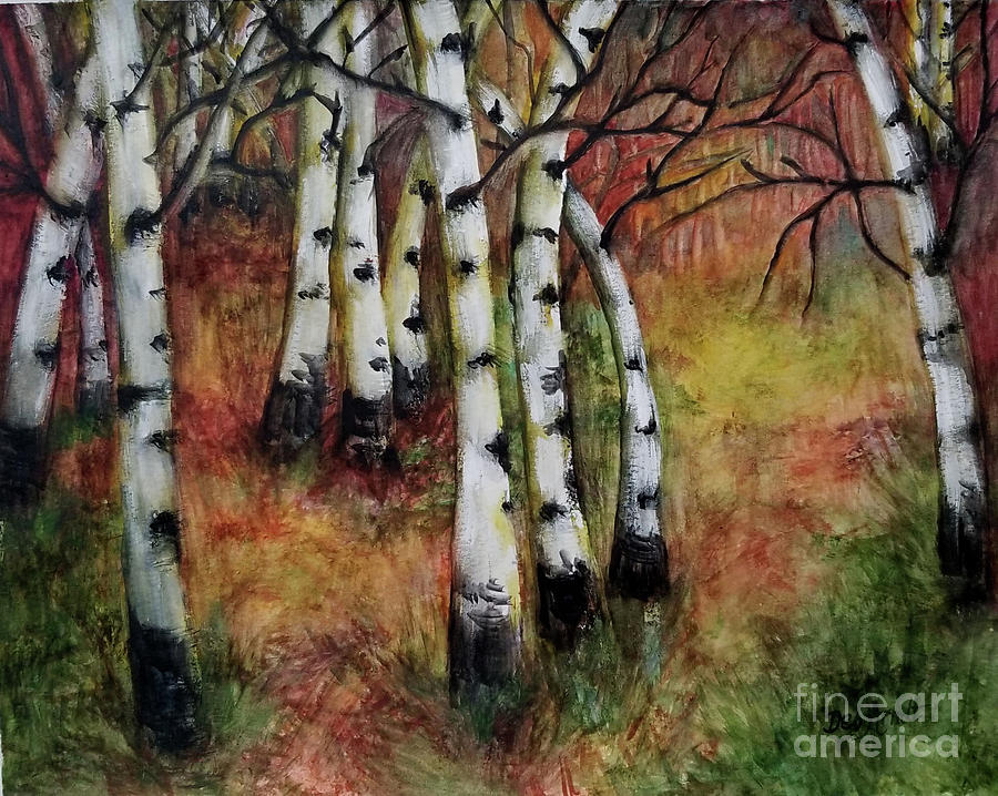 Into the Woods Painting by Deb Arndt