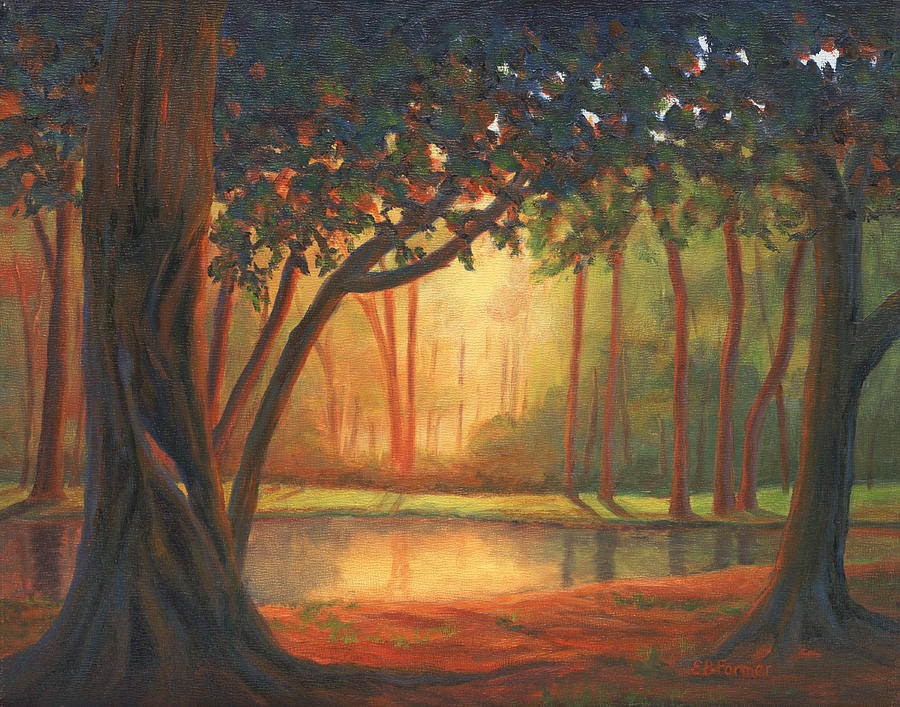Into the Woods Painting by Elaine Farmer