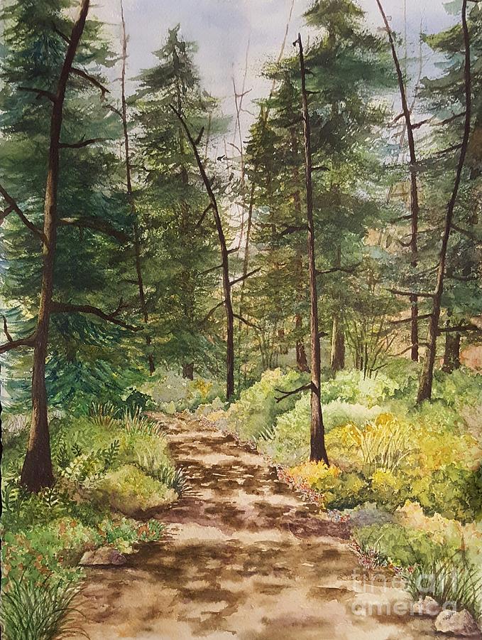 Into the Woods Painting by Lisa Debaets