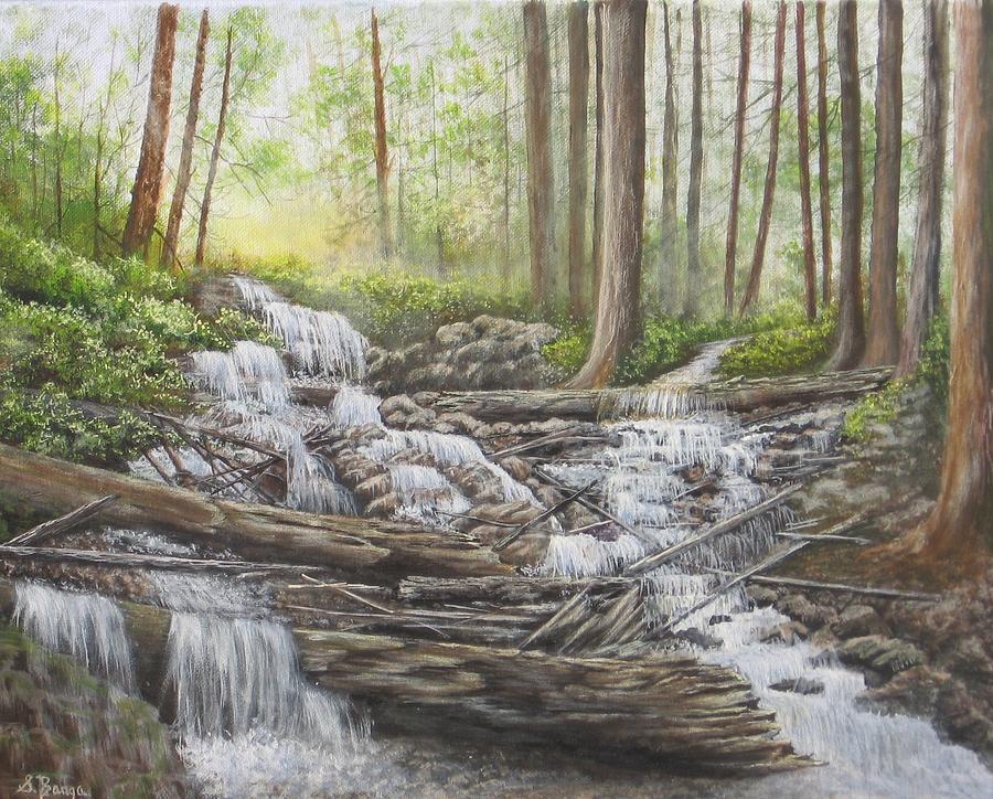 Into the Woods Painting by Sheila Banga