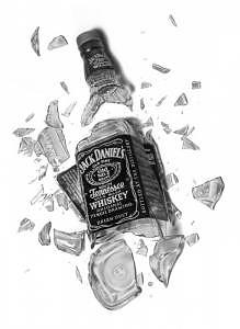 Still Life Drawing - Intoxicated by Brian Duey Still Life Drawing - Intoxicated by Brian Duey