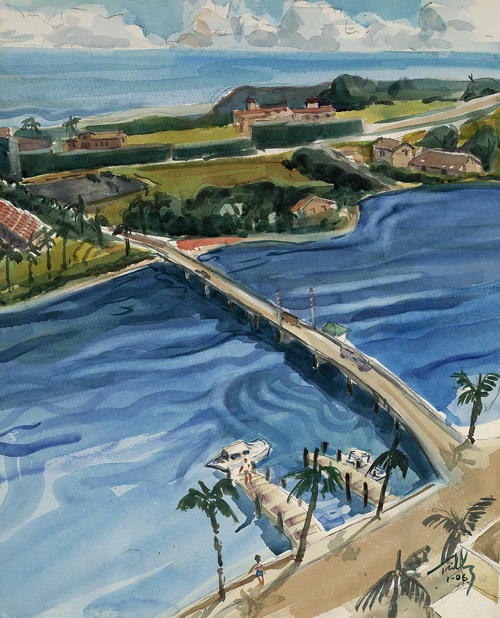 Intracoastal Connection Painting by Thomas Tribby