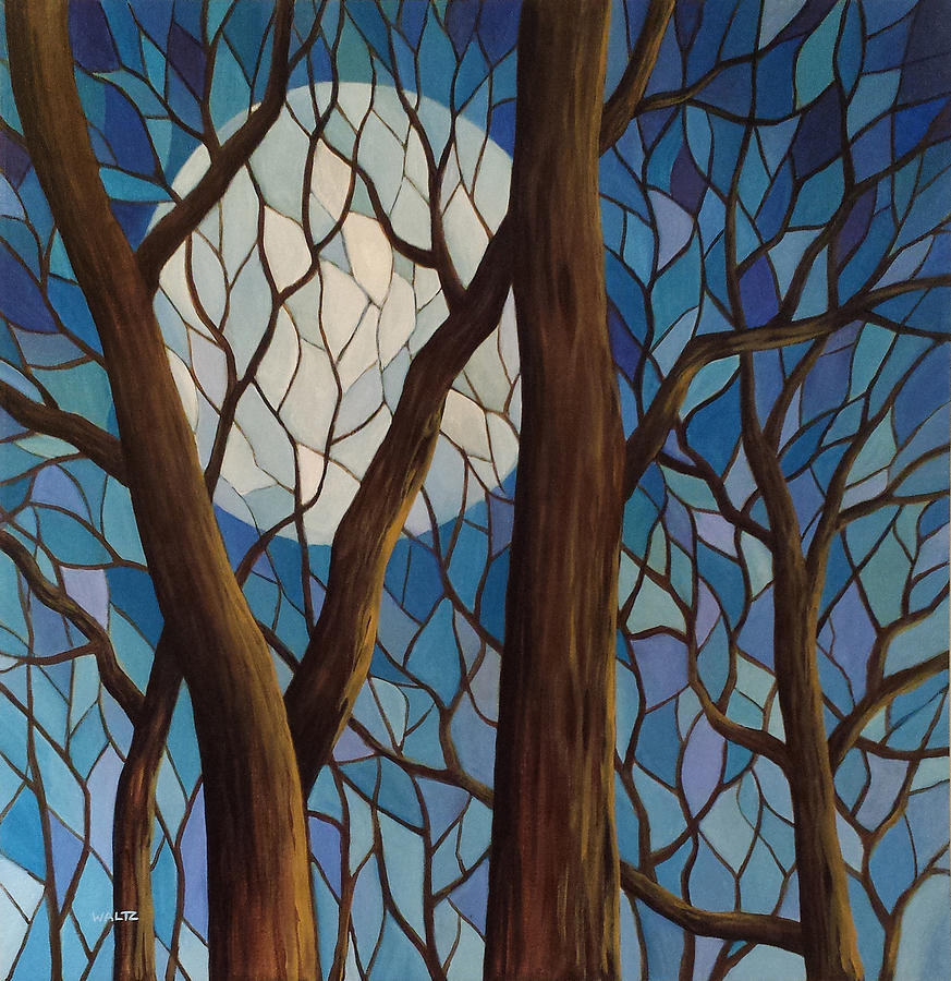 Tree Painting - Intricate Entanglement by Beth Waltz