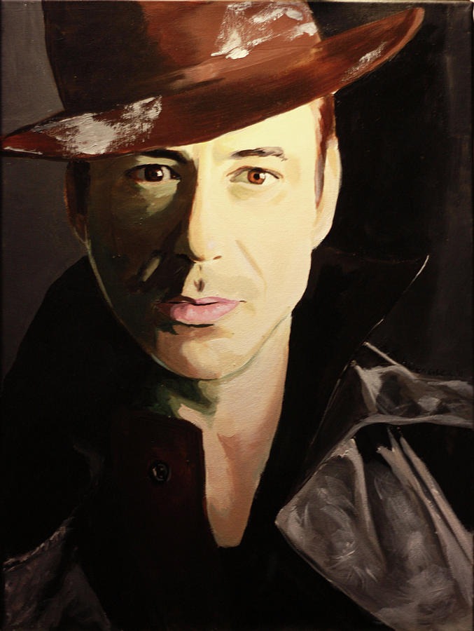 Robert Downey Jr Painting - Intrigue by Angela Schwengler