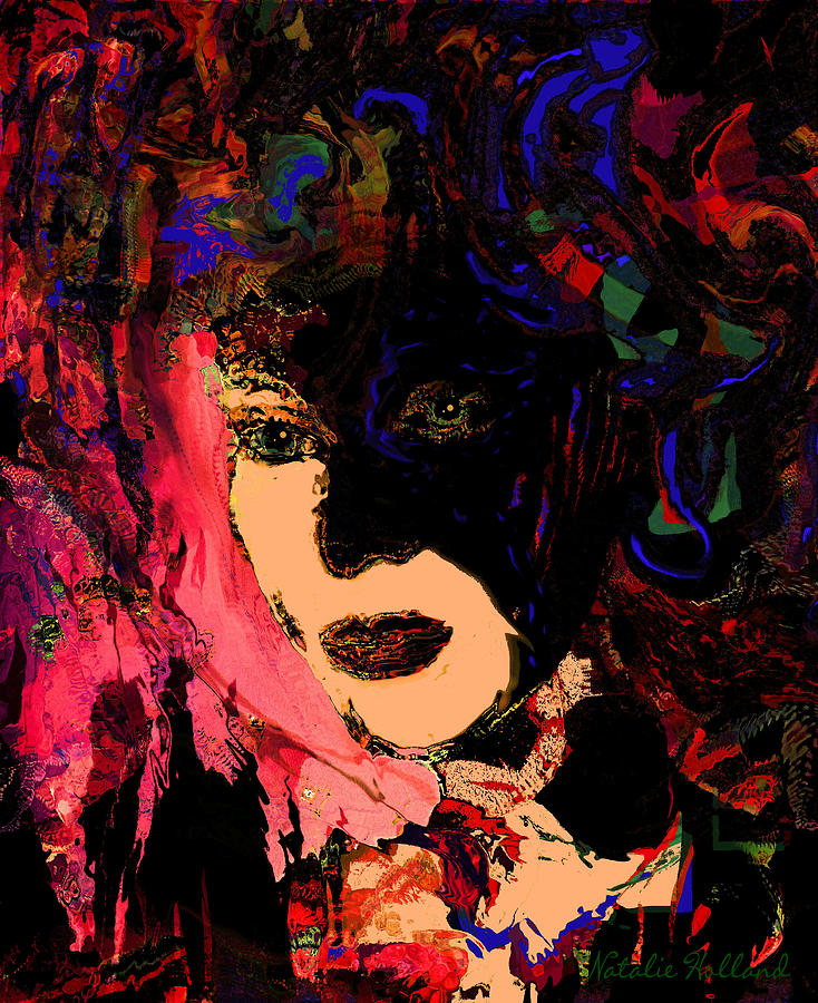Intriguing Woman Mixed Media by Natalie Holland