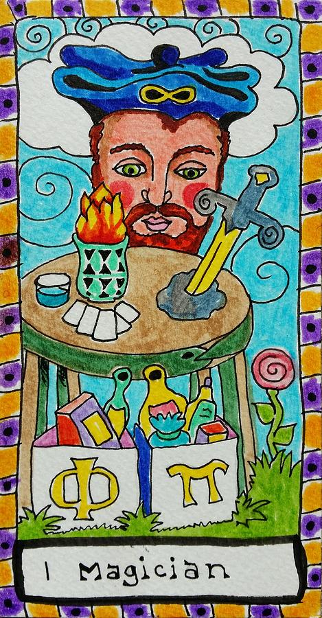 Intuitive Catalyst Card - Magician Drawing by Corey Habbas