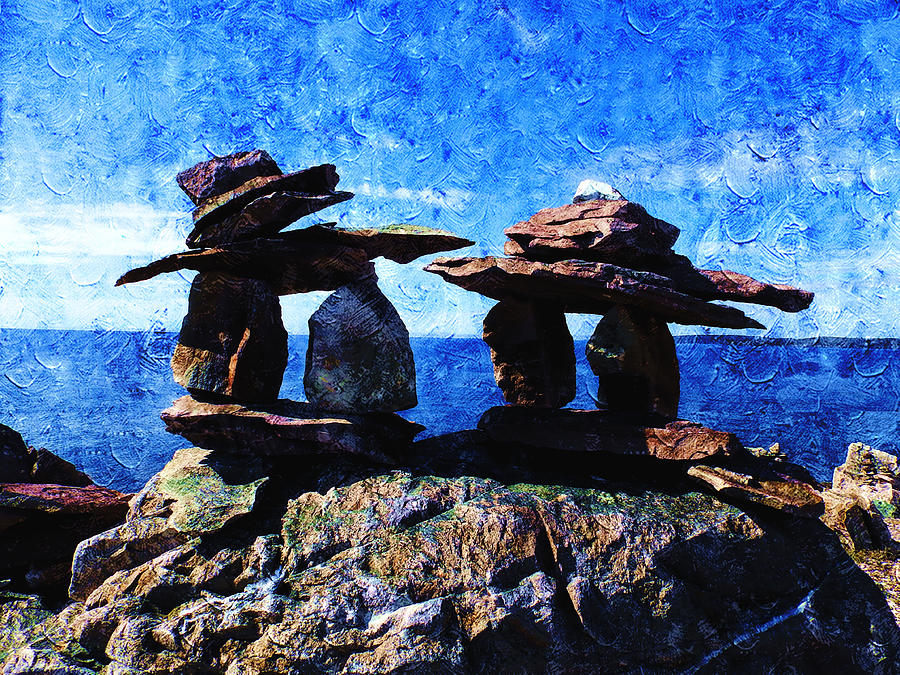 Inukshuk Photograph by Zinvolle Art