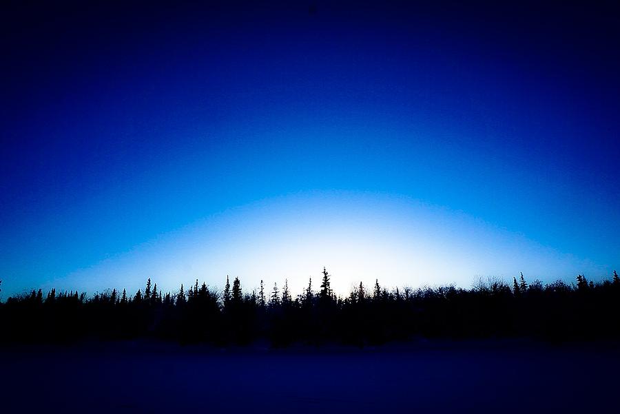 Inuvik Woods and Sky Photograph by Desmond Raymond