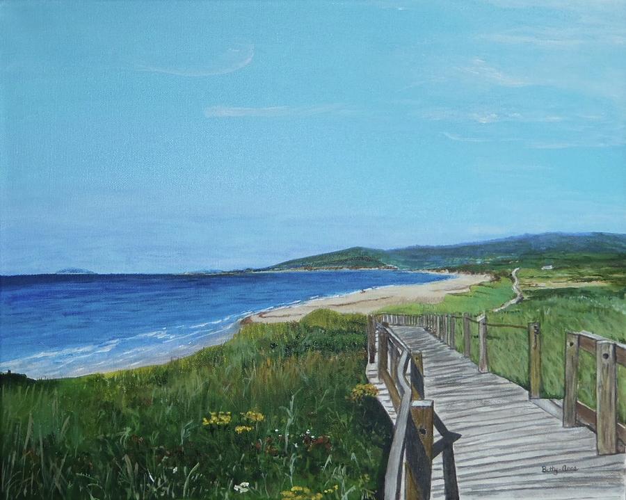 Inverness Beach Painting by Betty-Anne McDonald
