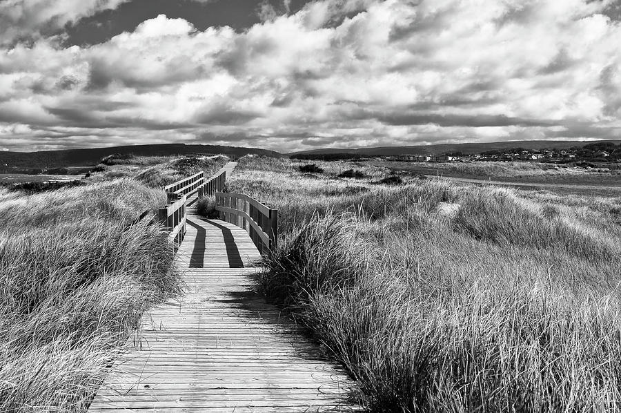 Inverness Beach Boardwalk Photograph by Ginger Stein