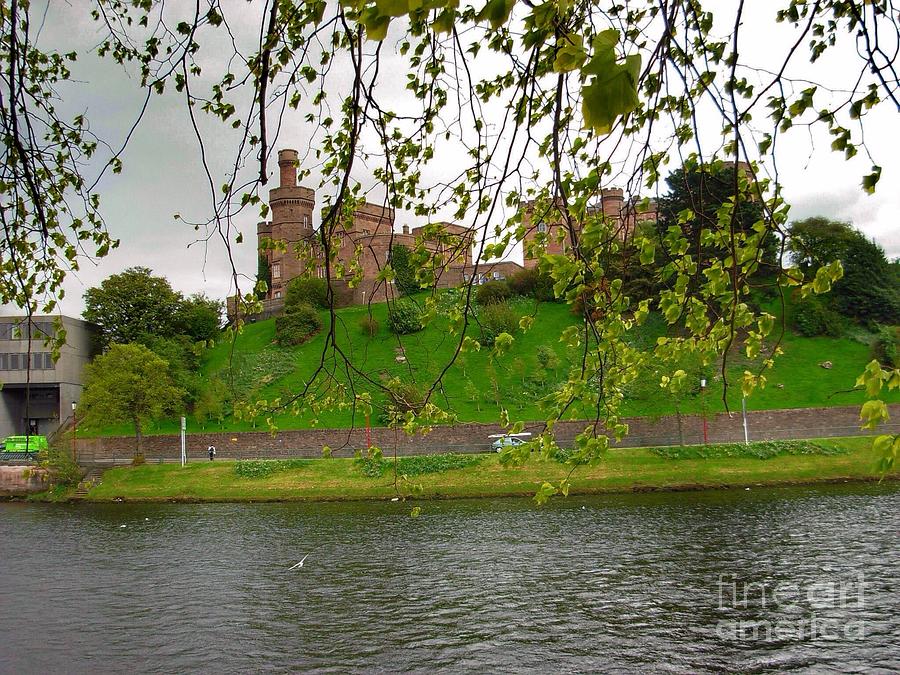 Inverness Castle through the Willow Trees Photograph by Joan-Violet Stretch