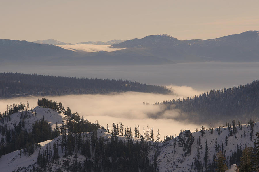 Lake Tahoe Photograph - Inversion by Adam Blankenship Lake Tahoe Photograph - Inversion by Adam Blankenship