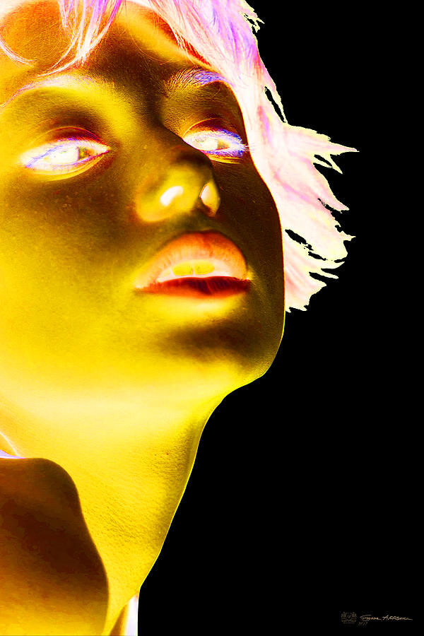 Inverted Realities - Yellow  Digital Art by Serge Averbukh