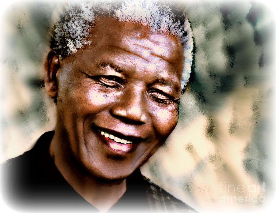 Nelson Mandela Painting - Invictus by Wbk