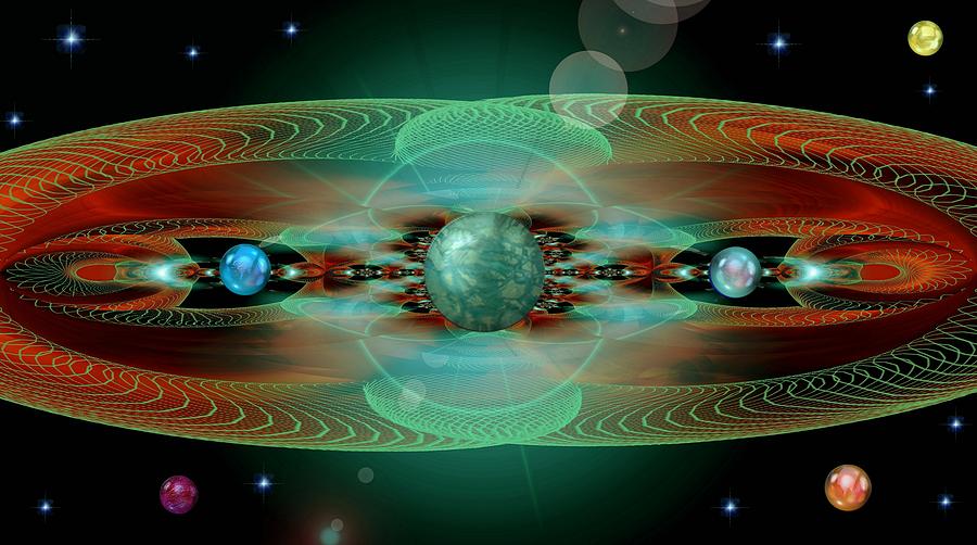 Invisible Magnetic  Waves Digital Art