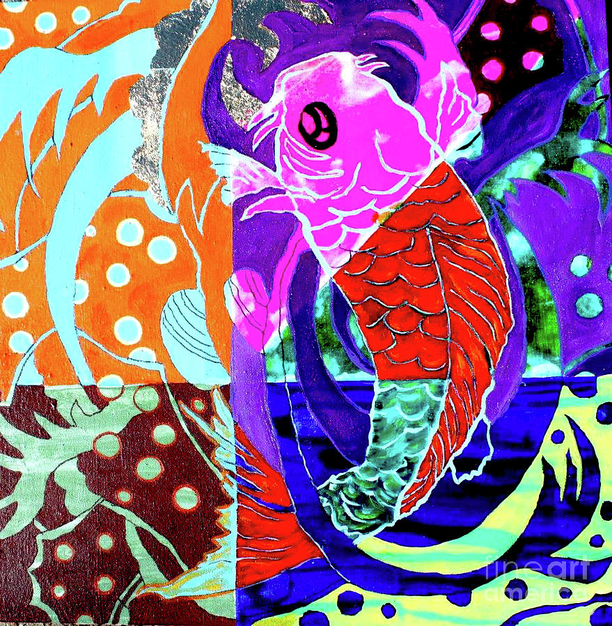 invisiblesSplendorsSwimmng in Gold Painting by Kasey Jones invisiblesSplendorsSwimmng in Gold Painting by Kasey Jones