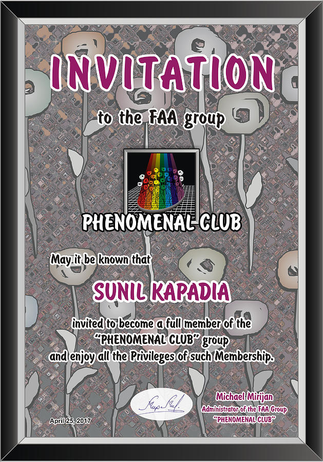 Invitation Photograph by Sunil Kapadia