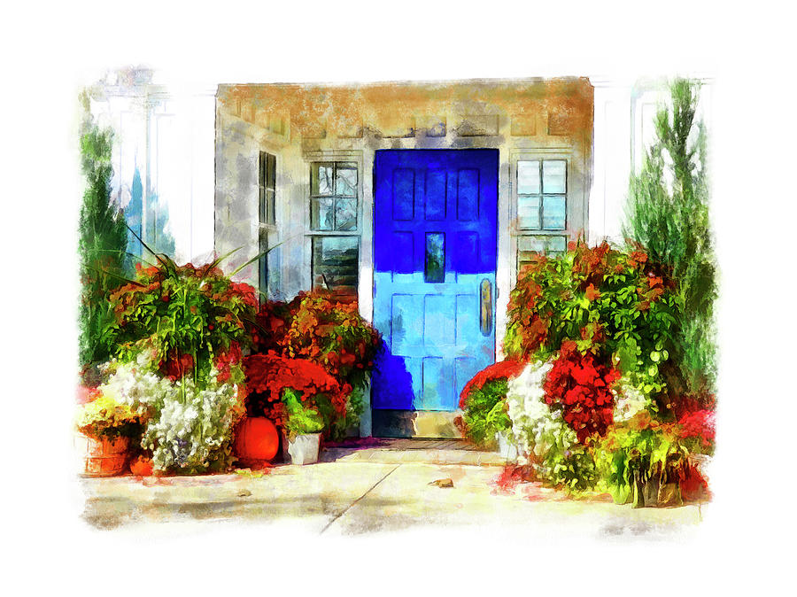Inviting Autumn Door Photograph by Leslie Montgomery