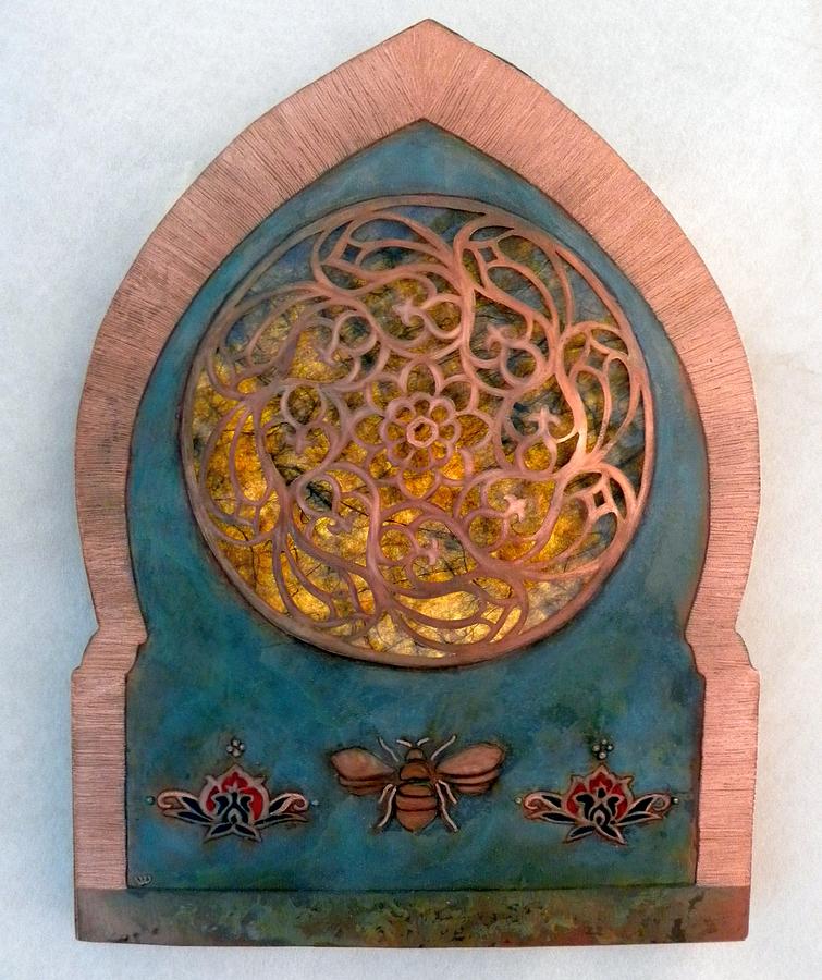 Bee Mixed Media - Nur an - Nahl / Invocation by Shahna Lax