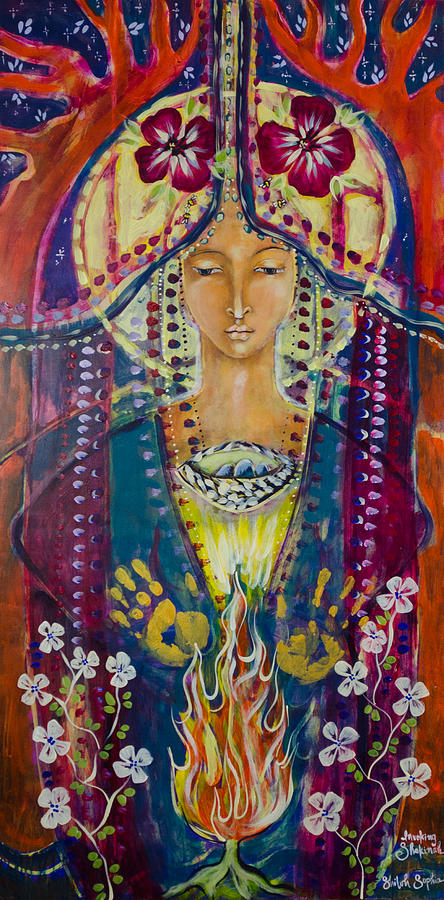 Kabbalah Painting - Invoking Shekinah by Shiloh Sophia McCloud