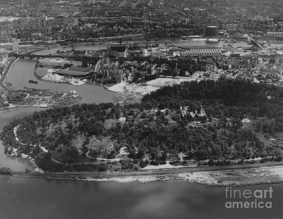 New York City Photograph - Inwood Hill Park aerial, 1935 by Cole Thompson