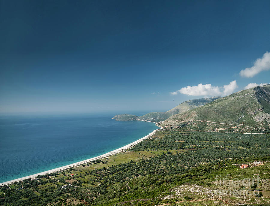 antyder blad Ups Ionian Sea Coast Of Southern Albania On Sunny Day Photograph by JM Travel  Photography - Fine Art America