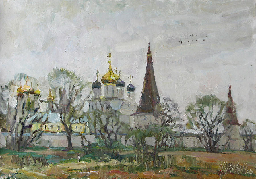 Iosifo-Volodsky monastery SOLD Painting by Juliya Zhukova