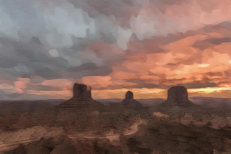 Nature Digital Art - Monumental dusk by Jon Glaser