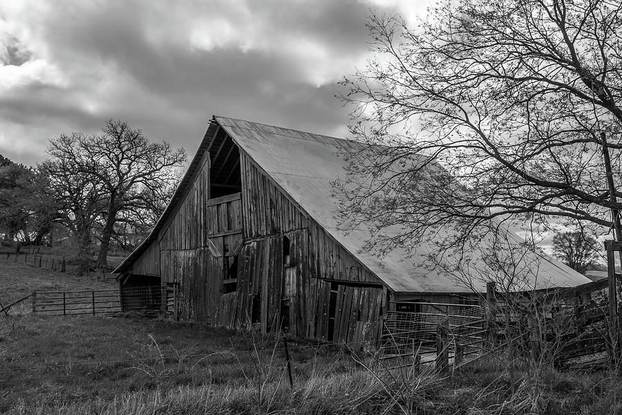 Iowa Barn No. 5 Bw Photograph