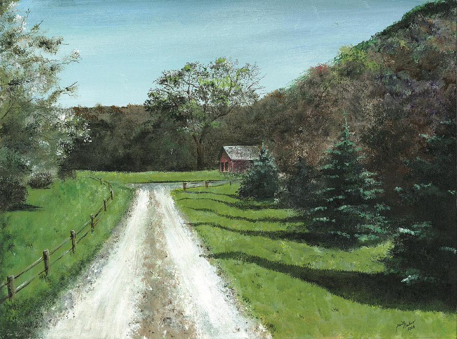 Barn Painting - Iowa by Faith Berrier