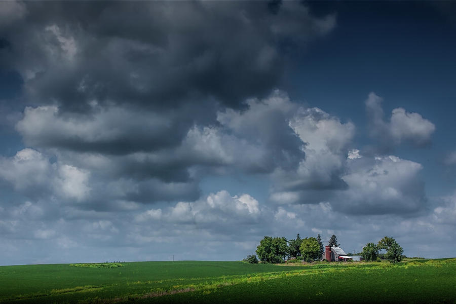 Iowa Farm beneath the Big Sky Photograph by Randall Nyhof