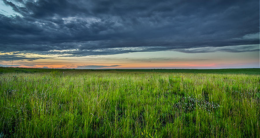 Sunset Photograph - Iowa Landscape  by Amel Dizdarevic
