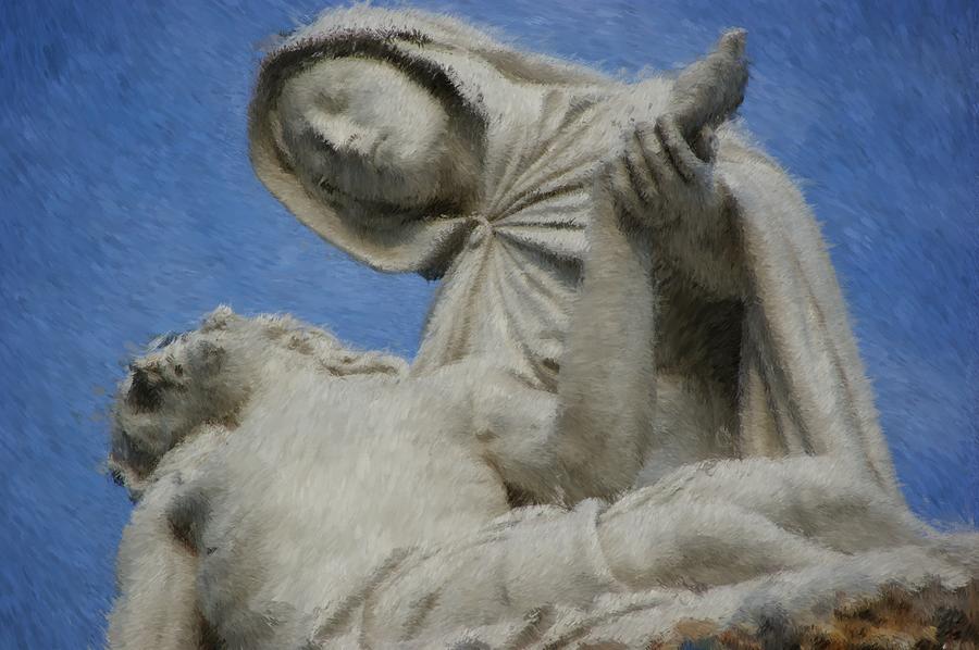 Jesus Christ Photograph - Iowa Pieta by Tingy Wende