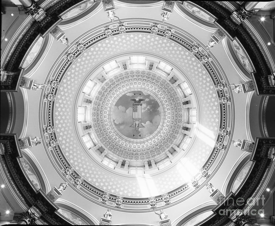 Iowa State Capitol Dome Photograph by Ken DePue