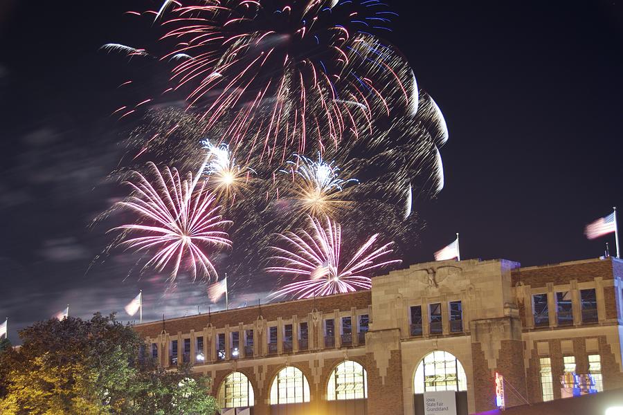 Iowa State Fair Fireworks Photograph by Justin Langford Pixels