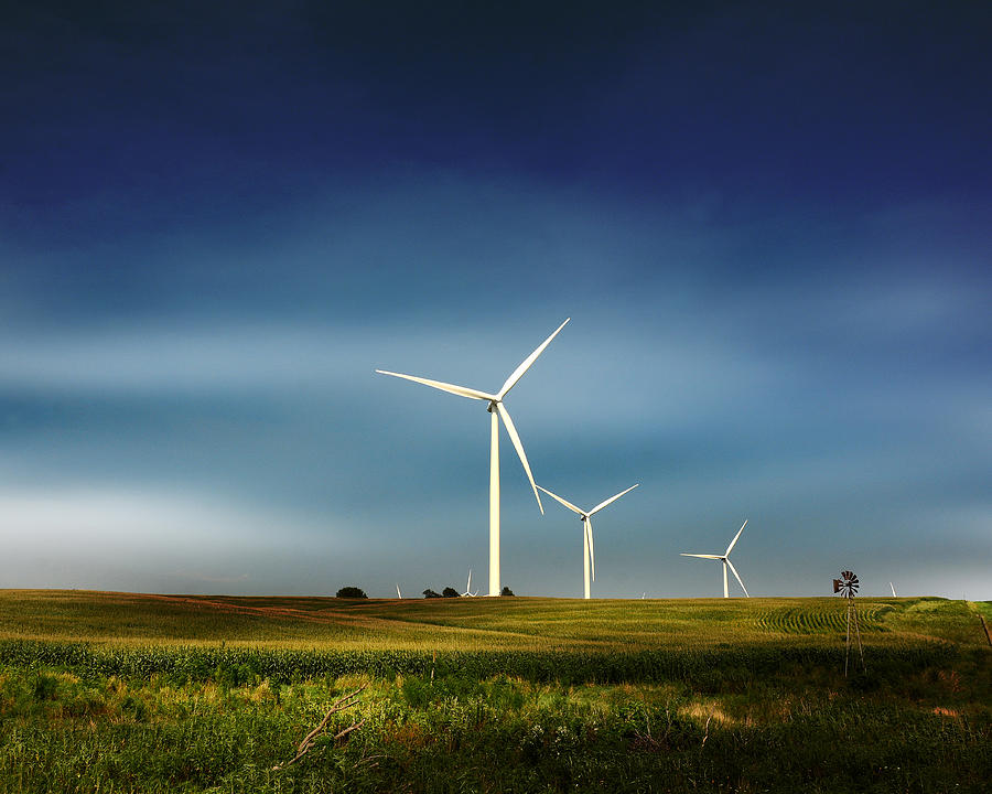 Iowa Windmills Photograph by Steve Snyder