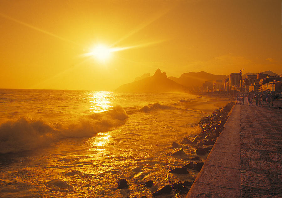 Ipanema Beach in Rio de Janeiro Brazil Photograph by Douglas Pulsipher