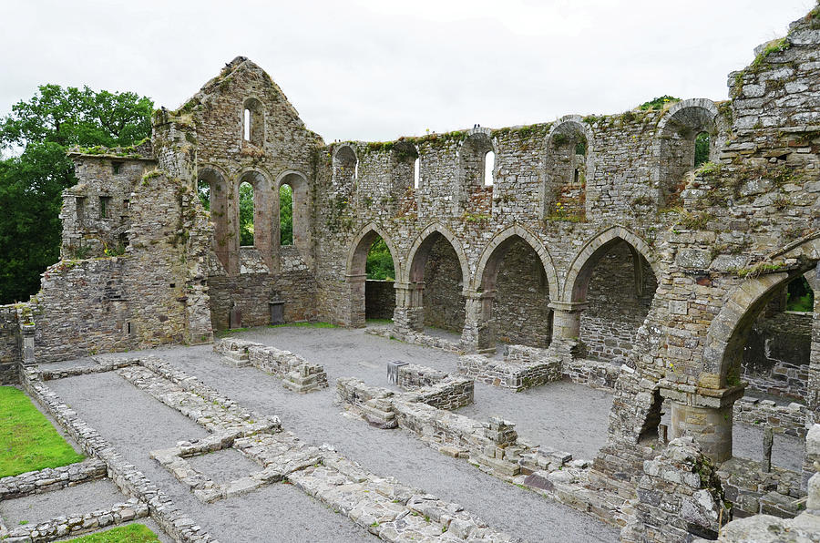 Ireland Jerpoint Abbey Irish Church Medieval Ruins County Kilkenny Photograph by Shawn OBrien