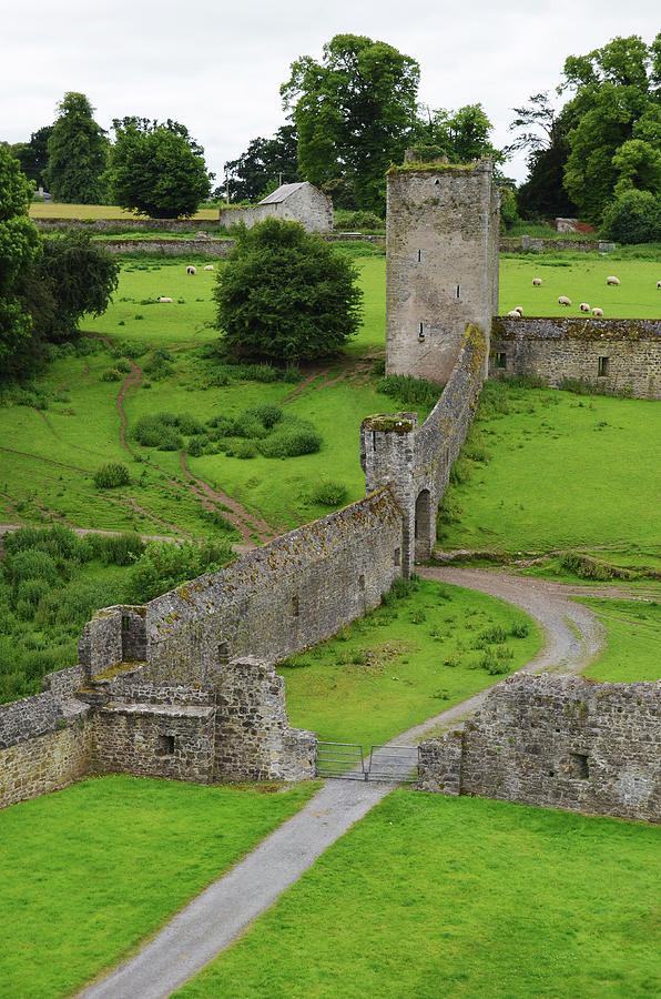 Ireland Kells Priory Outer Wall Gatehouse and Fortified Tower County Kilkenny Photograph by Shawn OBrien