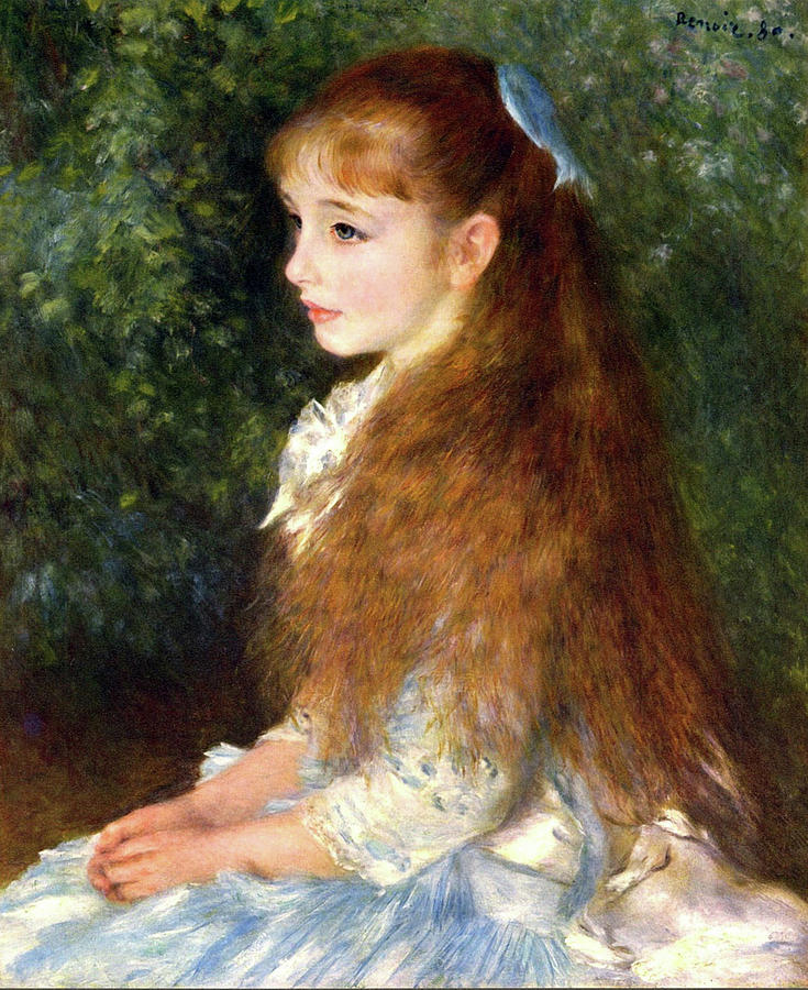 Pierre Auguste Renoir Painting - Irene Cahen dAnvers, Little Irene by Pierre-Auguste Renoir