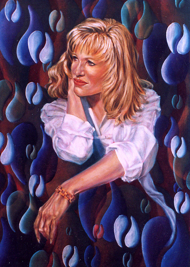 Woman Painting - Irene by John Entrekin Woman Painting - Irene by John Entrekin
