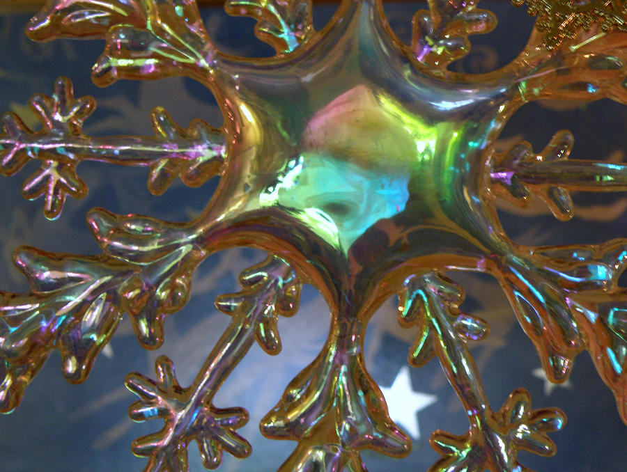Iridescent Snowflake Photograph by Rose  Hill