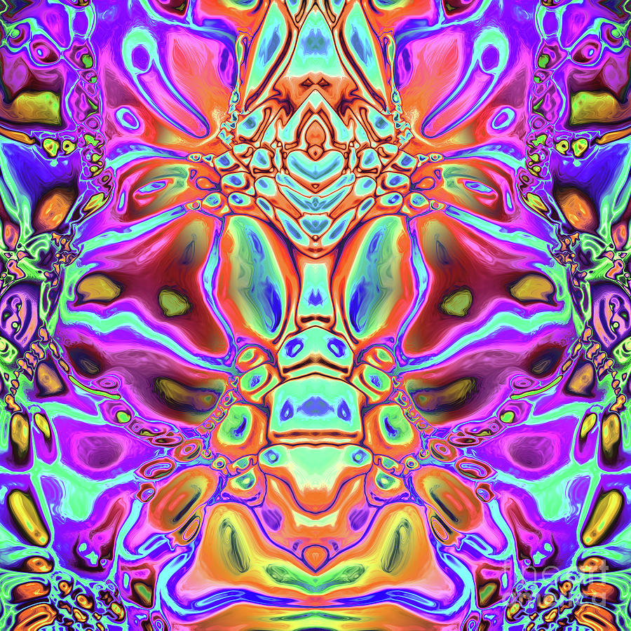 Iridescent Spectral Abstract Digital Art by Phil Perkins