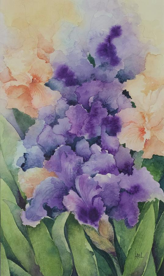 Iris #3 Painting by Lael Rutherford