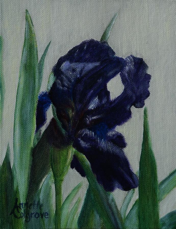 Iris Painting By Annette Colgrove - Fine Art America