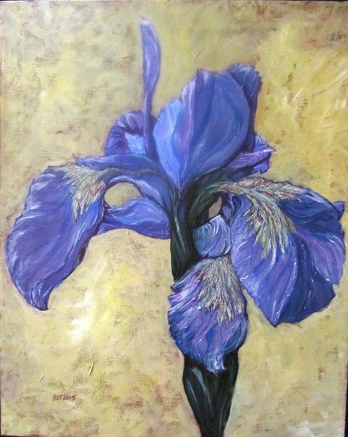 Iris Painting by Barbara OToole